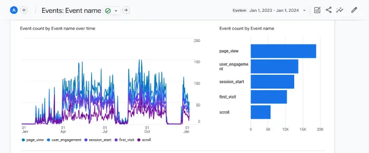 User engagement for the first year